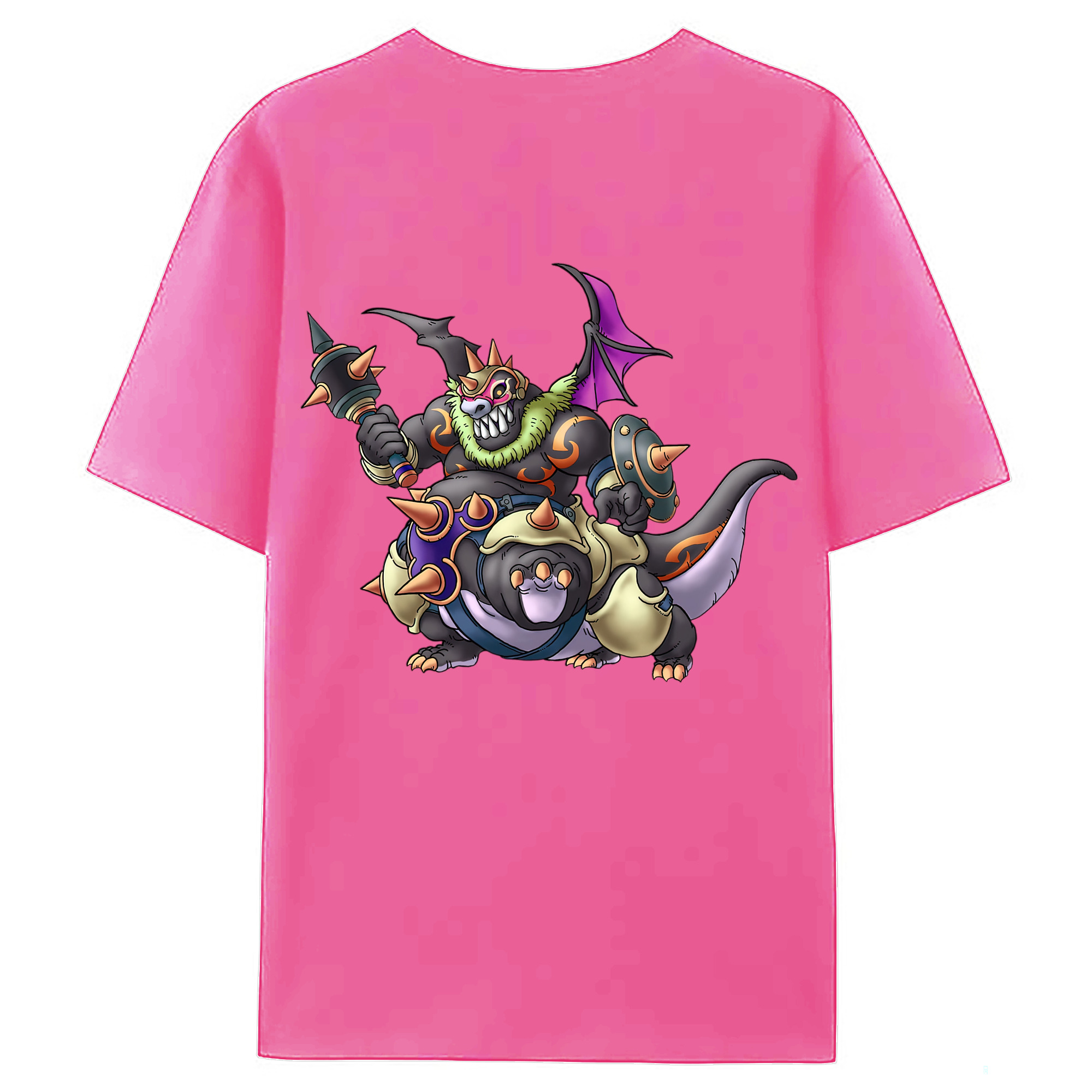 （画像用） ドラゴンクエスト Doragon Kuesuto Dragon Quest レディース半袖Tシャツ(バックプリント)